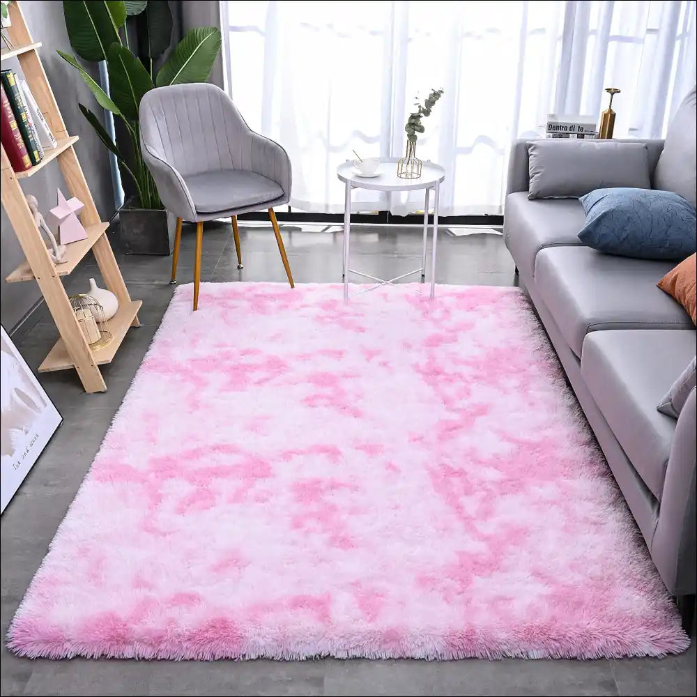 Super Soft Shaggy Rugs Fluffy Carpets Mats,Tie-Dye Area Rugs