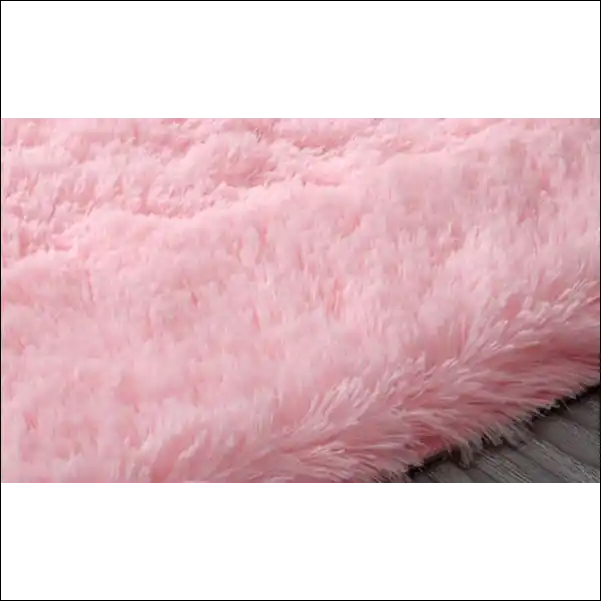 Tapis de chambre à fourrure moderne rose claire Tapis de 