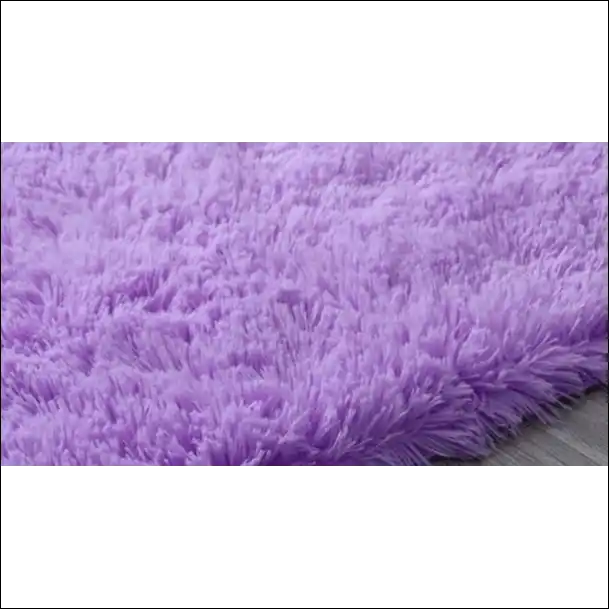 Tapis de chambre à fourrure moderne violet Tapis de chambre