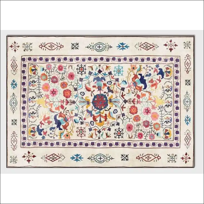Tapis de salon d’orient kilim florale 60x180cm Tapis berbère