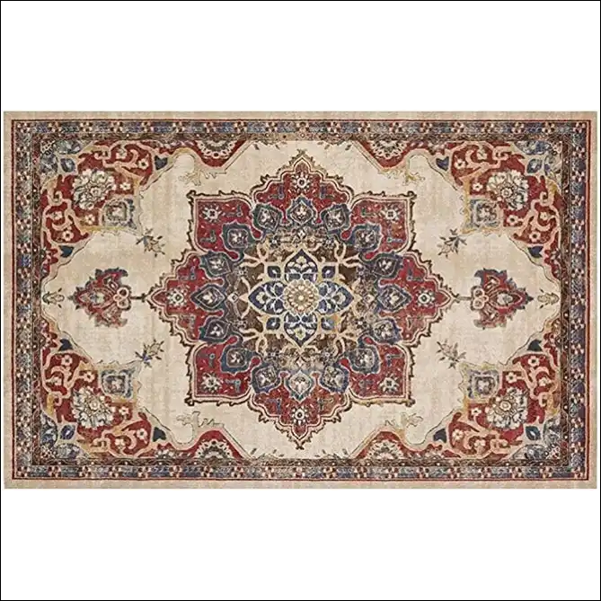 Tapis de salon d’orient persan motif ethnique floral Tapis 
