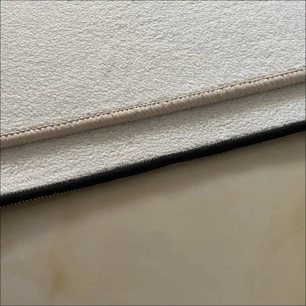 Tapis de salon moderne imprimé léopard Tapis blanc