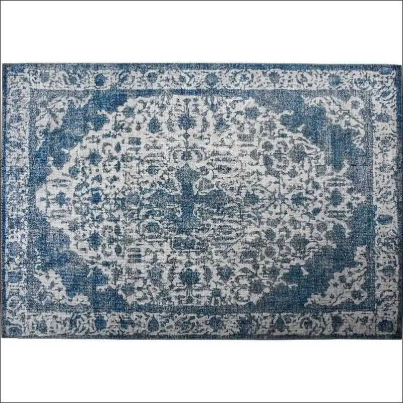 Tapis de salon persan coton naturel 160x230cm Tapis bleu