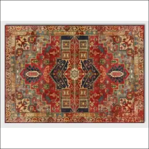 Tapis de salon persan kilim style vintage rouge 100x160cm 