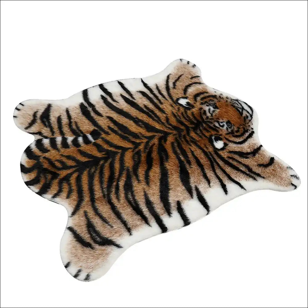 Tapis de sol à fourrure tigre du bengale 110x85cm Tapis de 