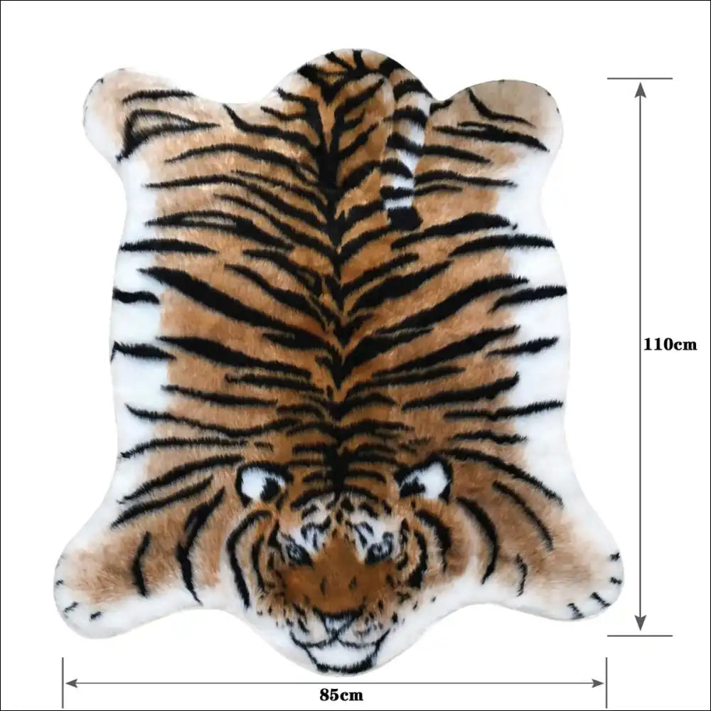 Tapis de sol à fourrure tigre du bengale 110x85cm Tapis de 