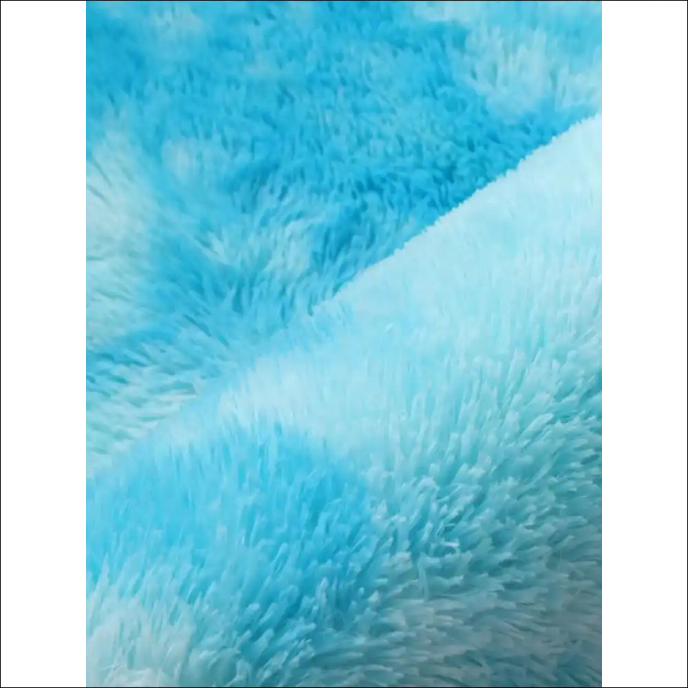 Tapis de sol à fourrure turquoise Tapis bleu