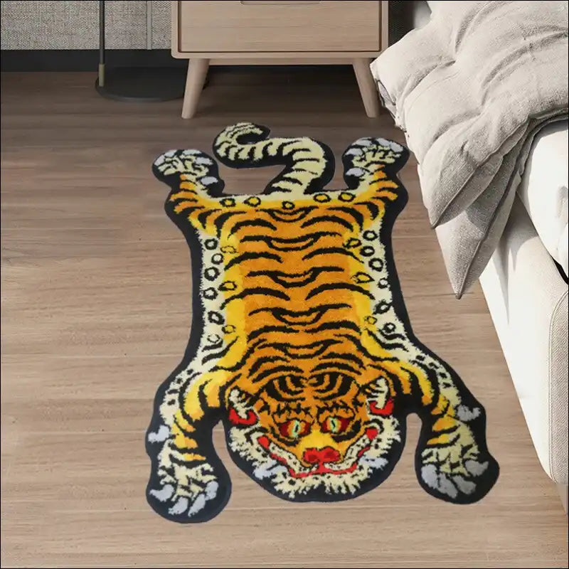 Tapis de sol à fourure tigre japonais Tapis de bureau
