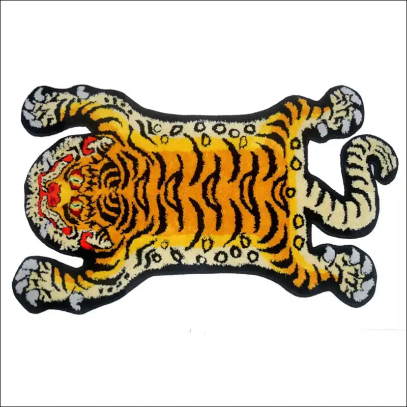 Tapis de sol à fourure tigre japonais ORANGE / 100x60 Tapis 