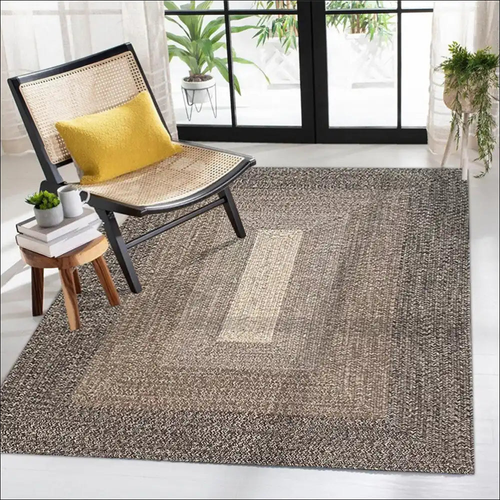 Tapis en laine naturel rectangulaire 90x150cm Tapis gris