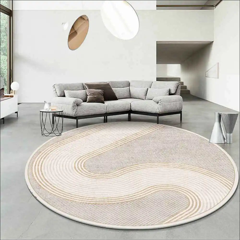 Tapis Rond Salon Design - Ajoutez une touche de modernité à votre espace de  vie – Heikoa