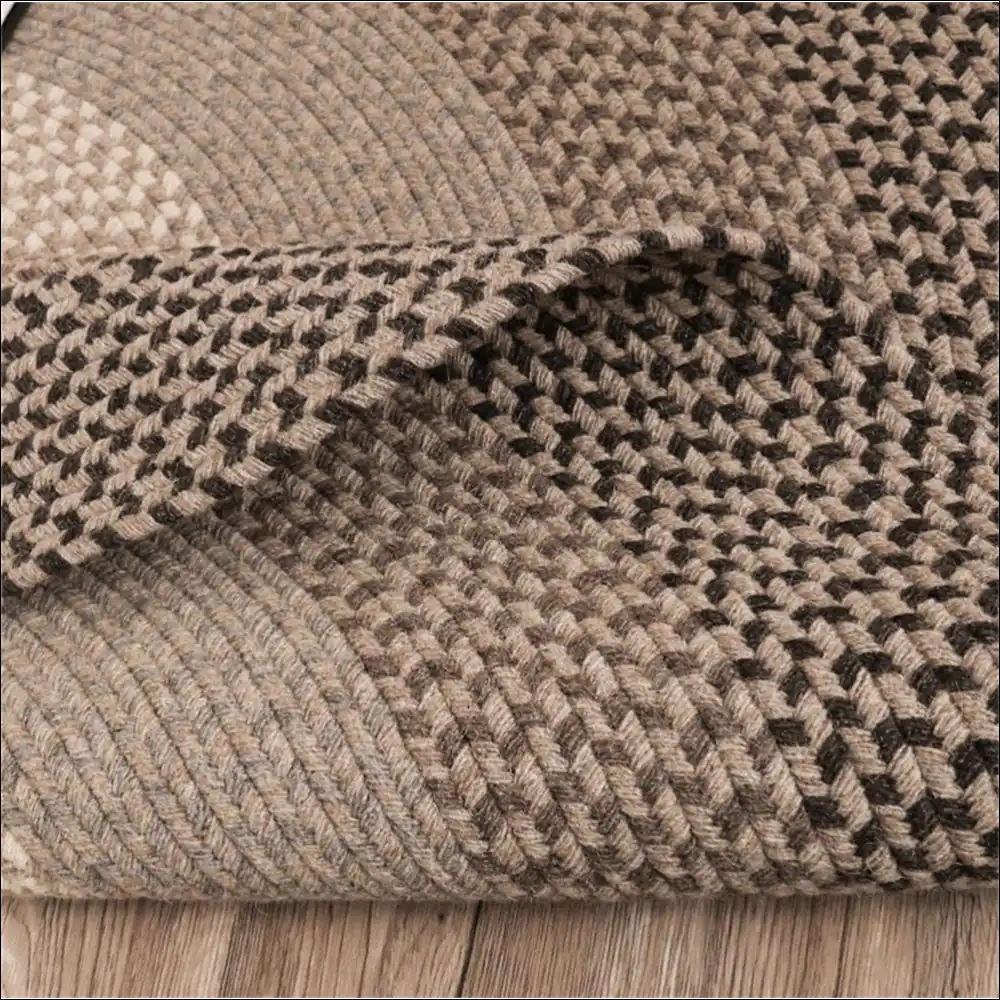 Tapis rond en laine naturel ovale 90x150cm tapis laine epais