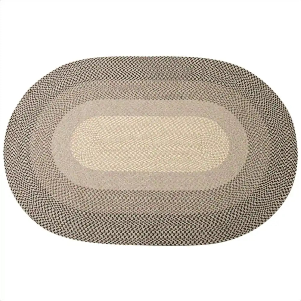 Tapis rond en laine naturel ovale 90x150cm tapis laine epais