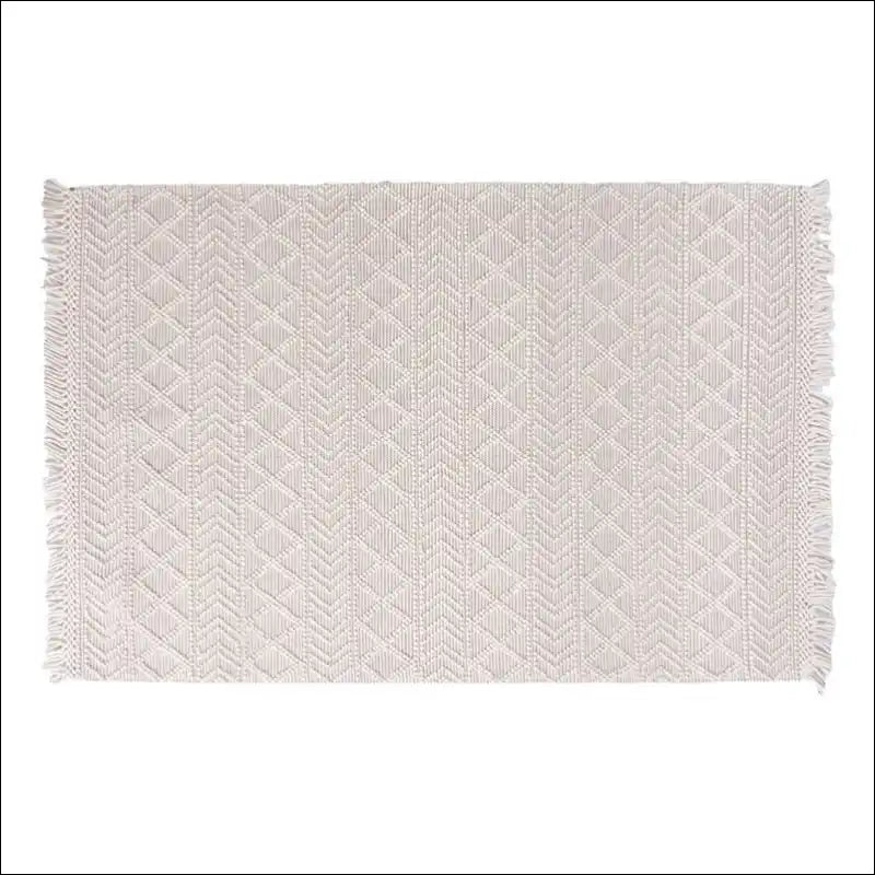 Tapis scandinave en laine naturel rectangulaire 120x180cm 